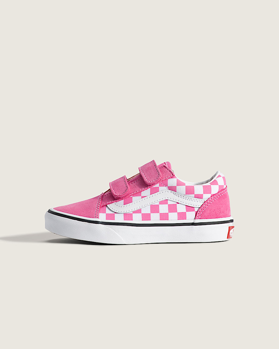 taka hayashi for vault by vans Little Kids Old Skool V Checkerboard Shoe Checkerboard Fizz Pink