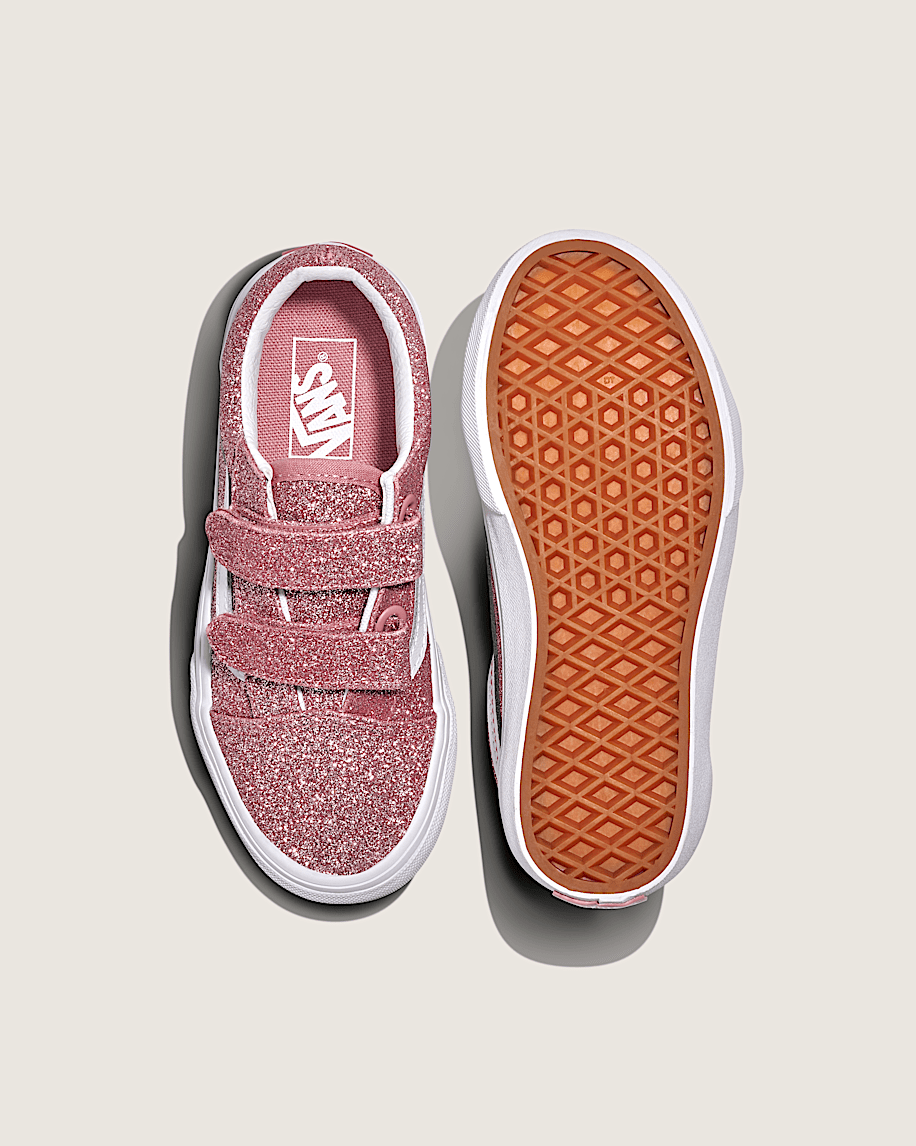 Taka Hayashi For Vault By Vans Little Kids Old Skool V Shoe Glitter Rose Gold Pink