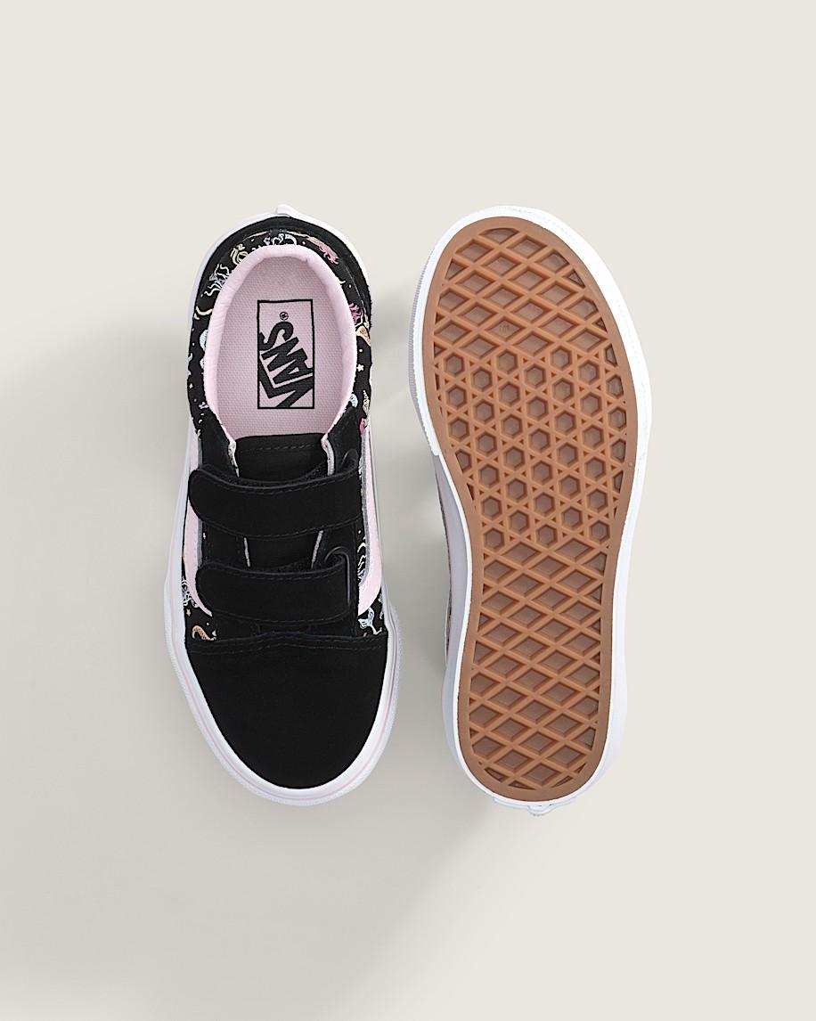 Taka Hayashi For Vault By Vans Little Kids Old Skool V Shoe Glow-in-the-Dark Black Pastel Pink