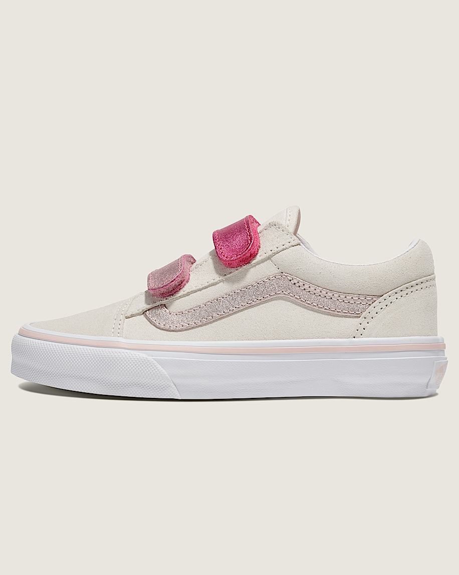 taka hayashi for vault by vans Little Kids Old Skool V Shoe Marshmallow White Metallic Pink
