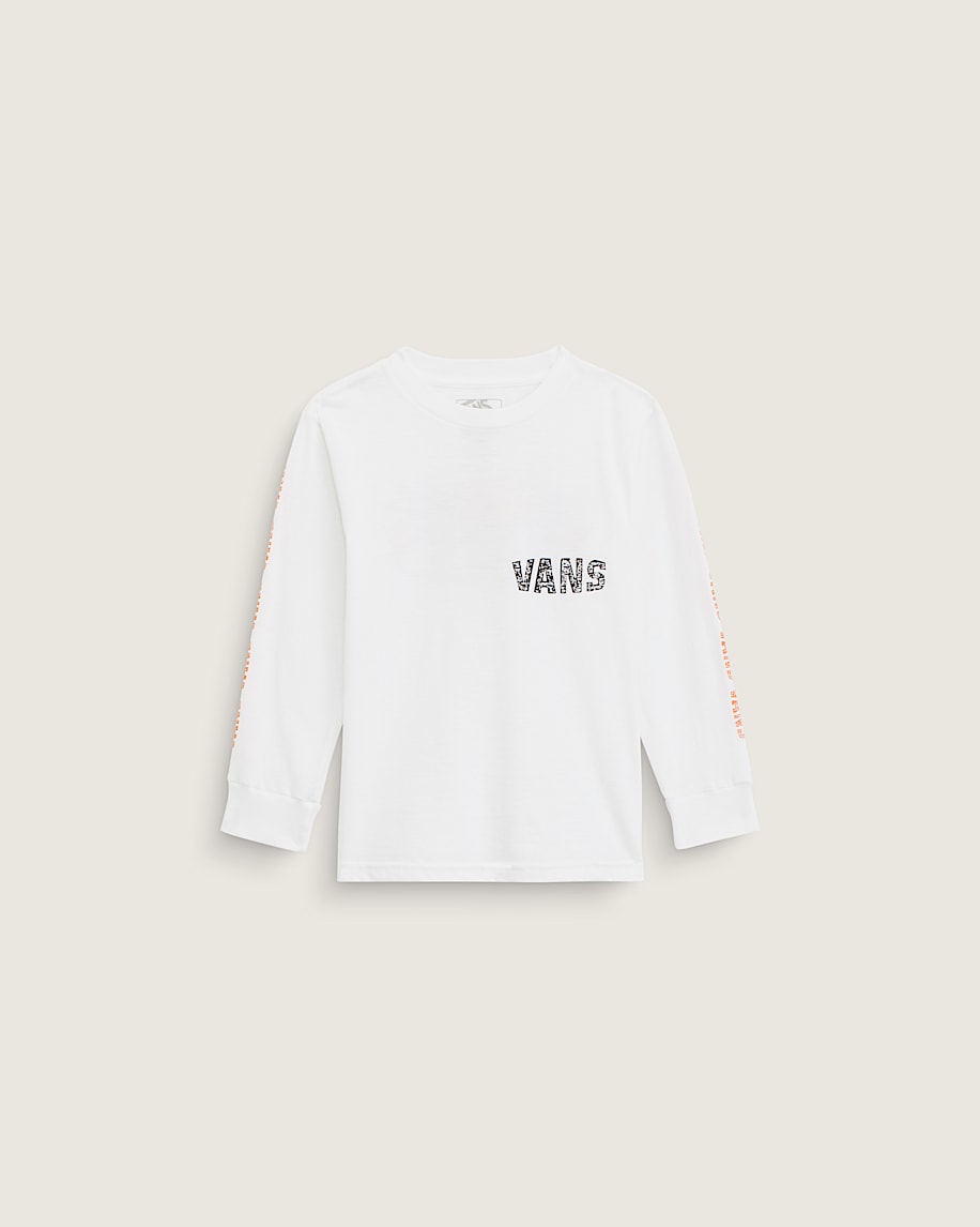Taka Hayashi For Vault By Vans Little Kids Racing Flames Long Sleeve T-Shirt White
