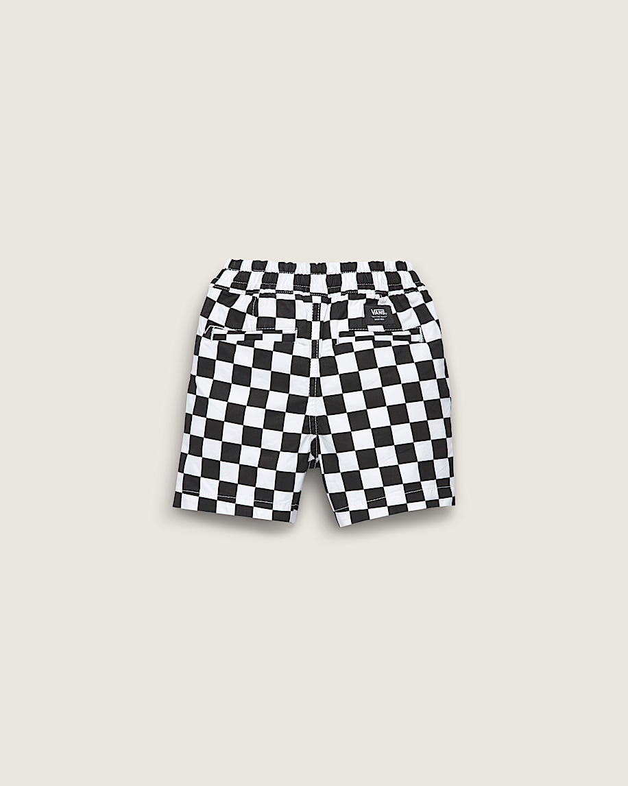Taka Hayashi For Vault By Vans Little Kids Range Elastic Checkerboard Shorts Black White