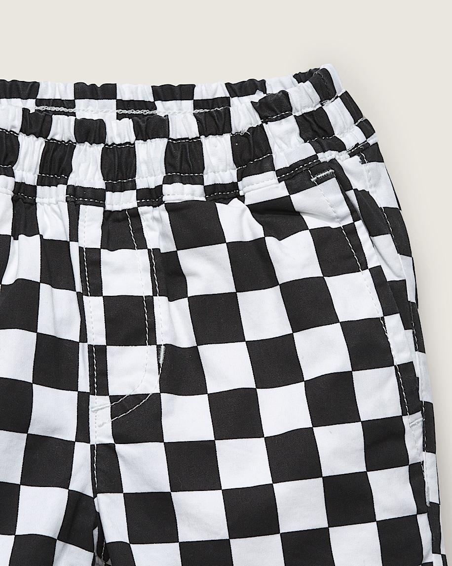 Taka Hayashi For Vault By Vans Little Kids Range Elastic Checkerboard Shorts Black White