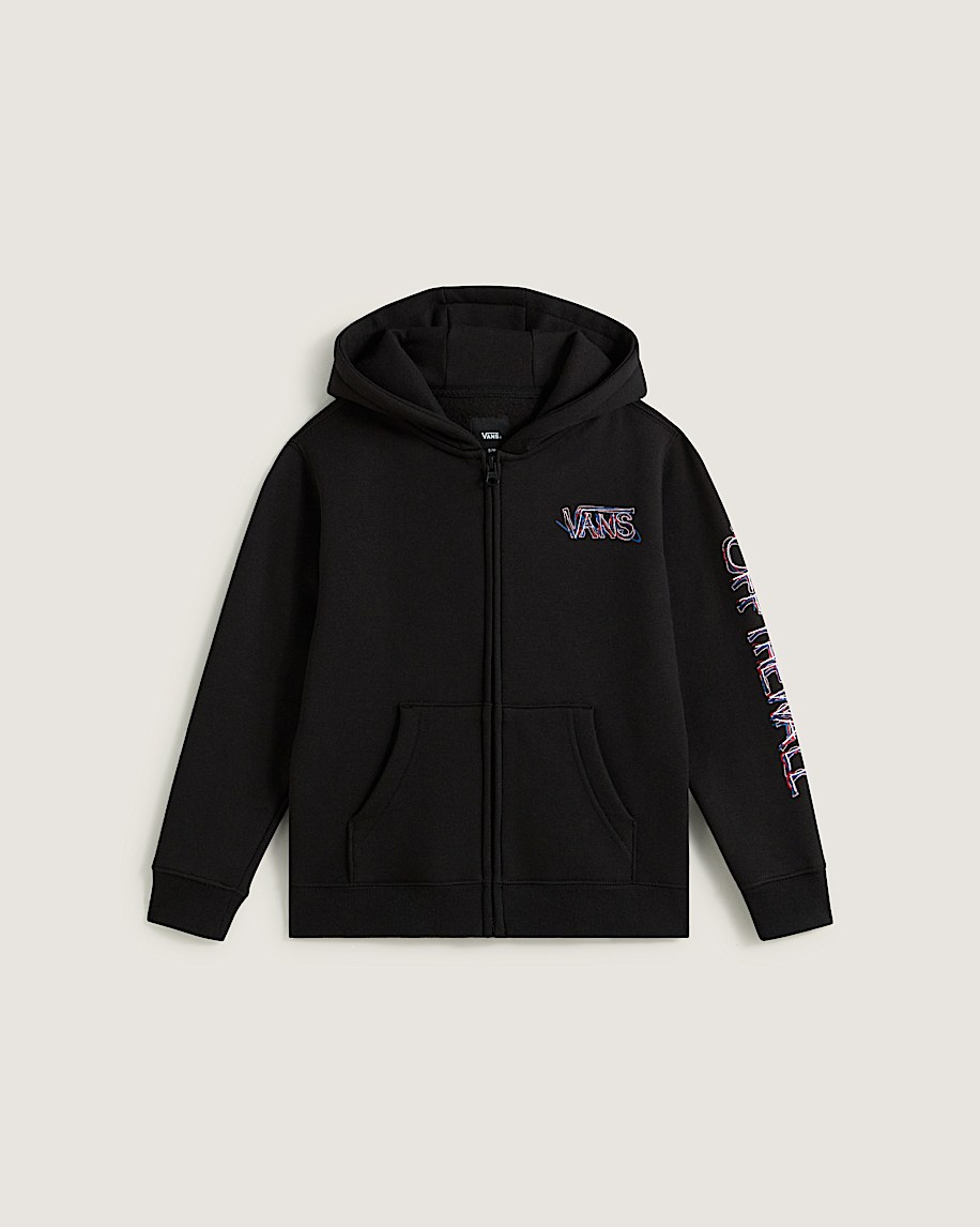 taka hayashi for vault by vans Little Kids Scribbled Past Zip Hoodie Black
