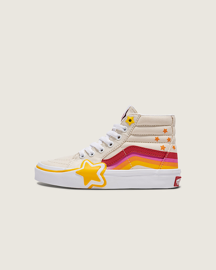 taka hayashi for vault by vans Little Kids Sk8-Hi Shoe Rainbow Red Yellow Beige