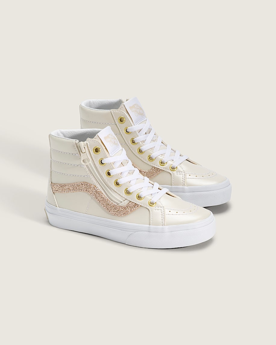Taka Hayashi For Vault By Vans Little Kids SK8-Hi Side Zip Shoe Dazzled Turtledove White