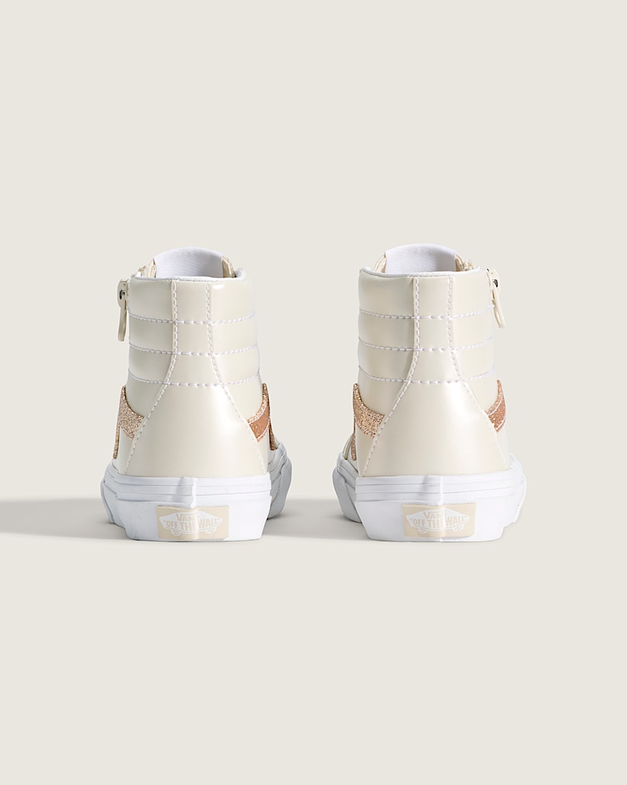 Taka Hayashi For Vault By Vans Little Kids SK8-Hi Side Zip Shoe Dazzled Turtledove White