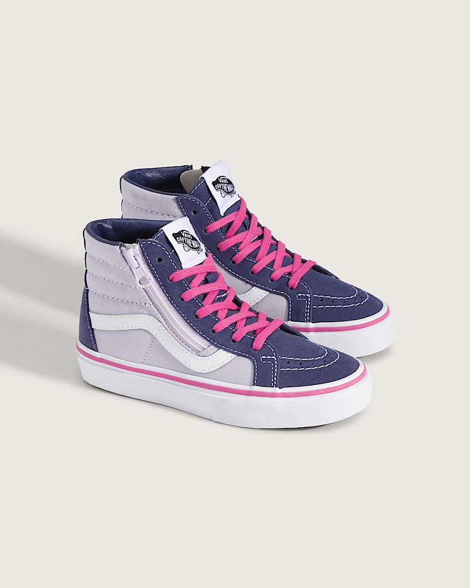 Taka Hayashi For Vault By Vans Little Kids Sk8-Hi Side Zip Shoe Deep Twilight Blue Lilac Mist