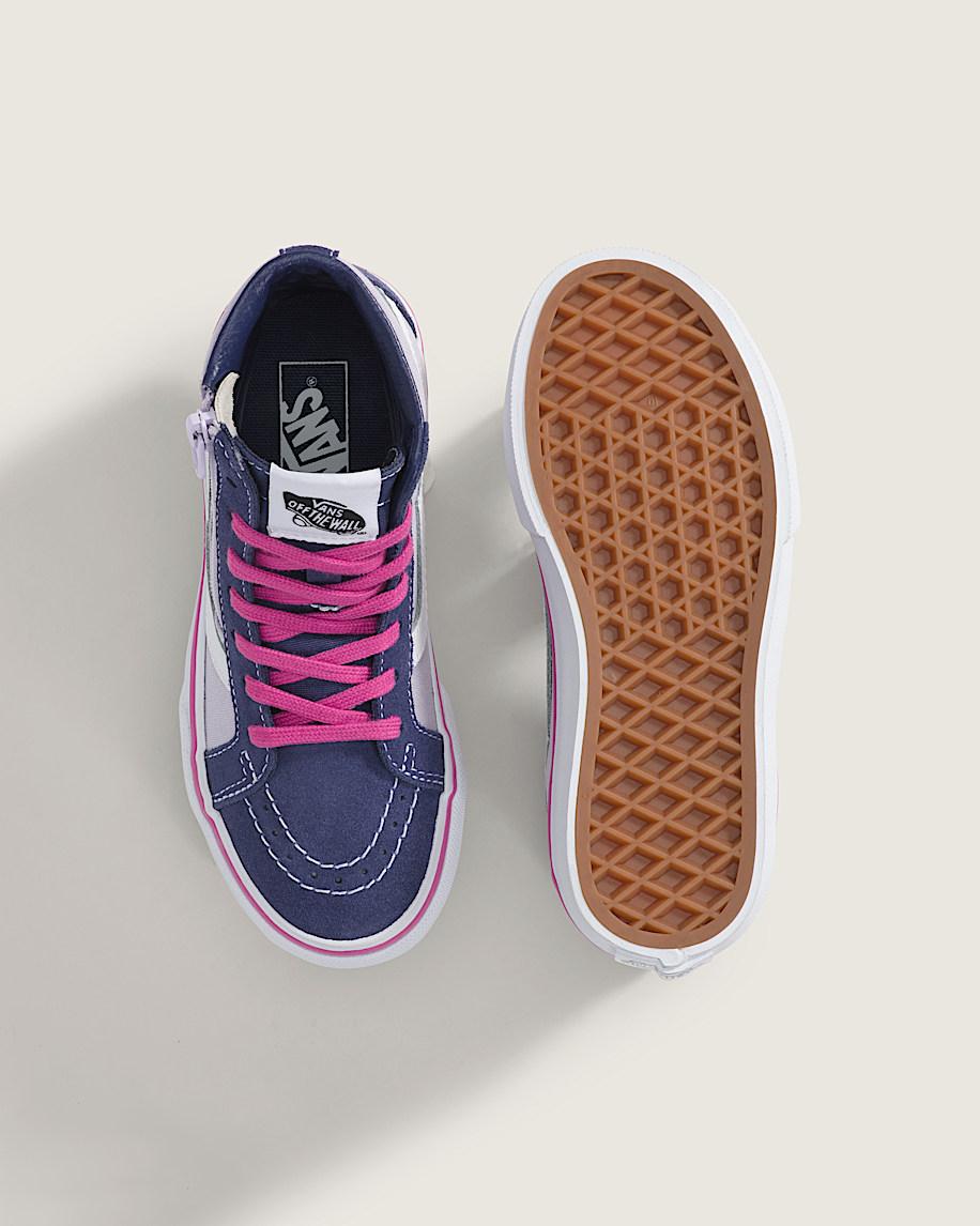 Taka Hayashi For Vault By Vans Little Kids Sk8-Hi Side Zip Shoe Deep Twilight Blue Lilac Mist