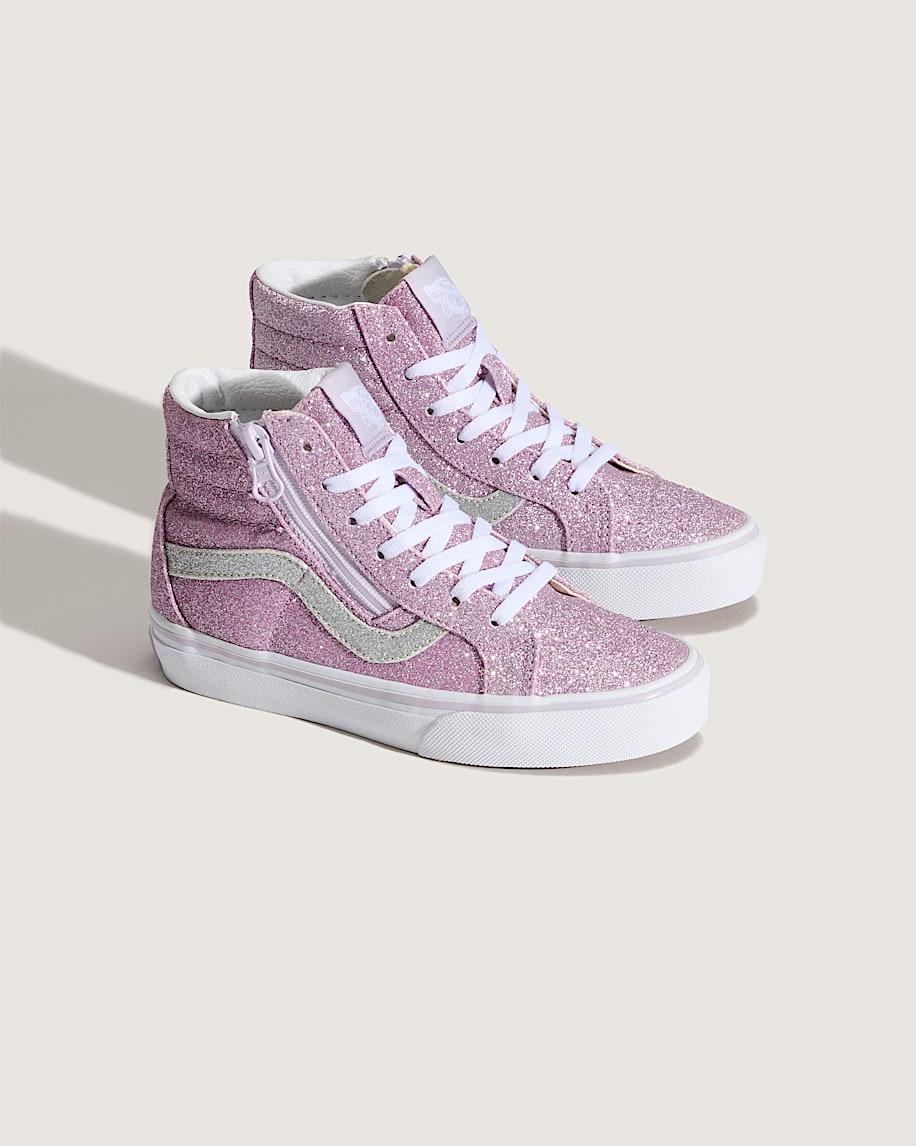 Taka Hayashi For Vault By Vans Little Kids Sk8-Hi Side Zip Shoe Glitter Lilac Mist Purple