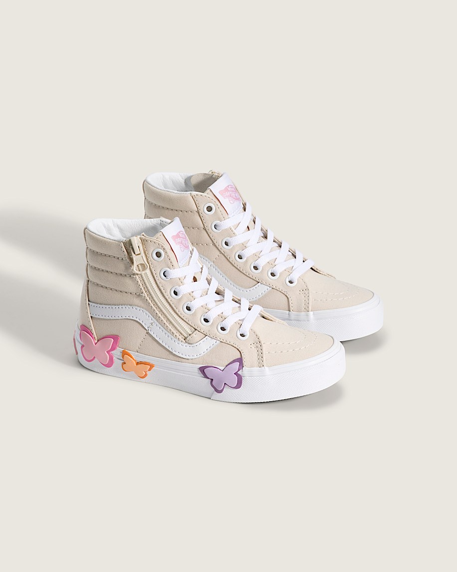Taka Hayashi For Vault By Vans Little Kids Sk8-Hi Side Zip Shoe Turtledove White
