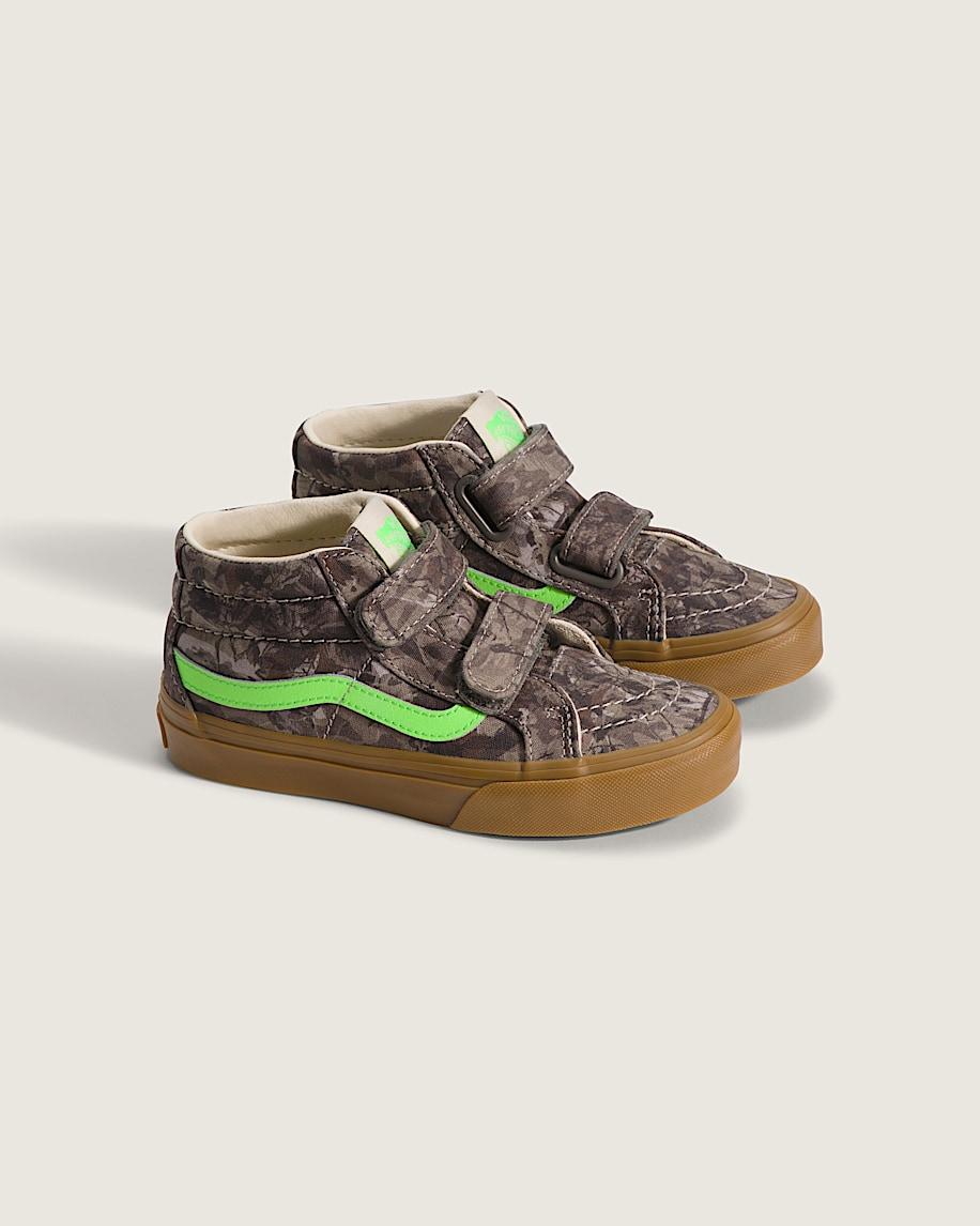Taka Hayashi For Vault By Vans Little Kids Sk8-Mid V Shoe Camo Gecko Green