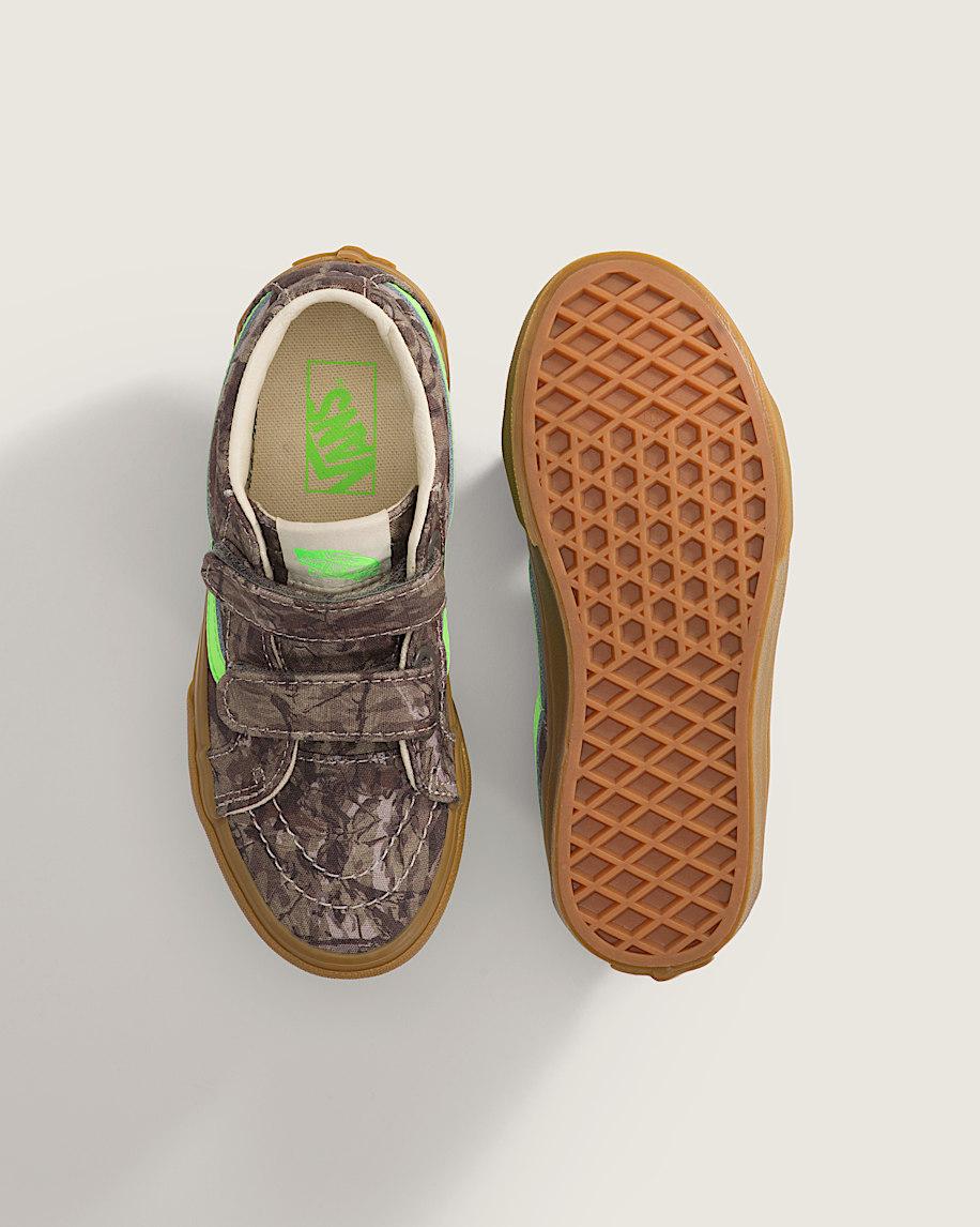 Taka Hayashi For Vault By Vans Little Kids Sk8-Mid V Shoe Camo Gecko Green