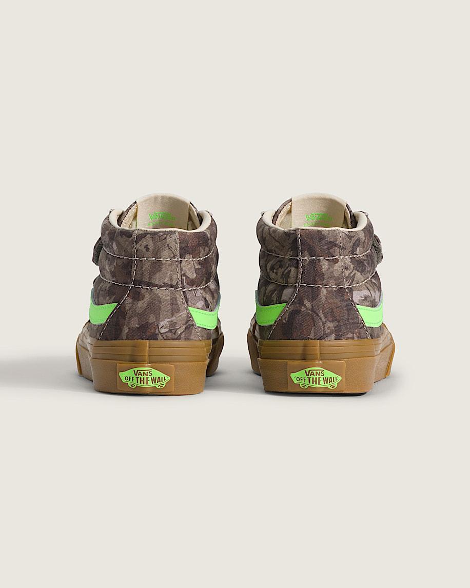 Taka Hayashi For Vault By Vans Little Kids Sk8-Mid V Shoe Camo Gecko Green