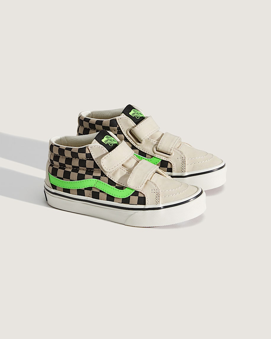 Taka Hayashi For Vault By Vans Little Kids Sk8-Mid V Shoe Glow-in-the-Dark Taupe Mist Grey