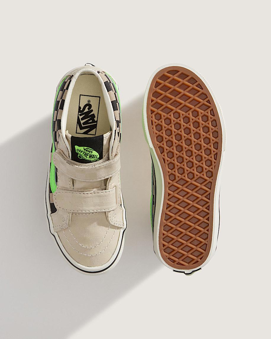Taka Hayashi For Vault By Vans Little Kids Sk8-Mid V Shoe Glow-in-the-Dark Taupe Mist Grey