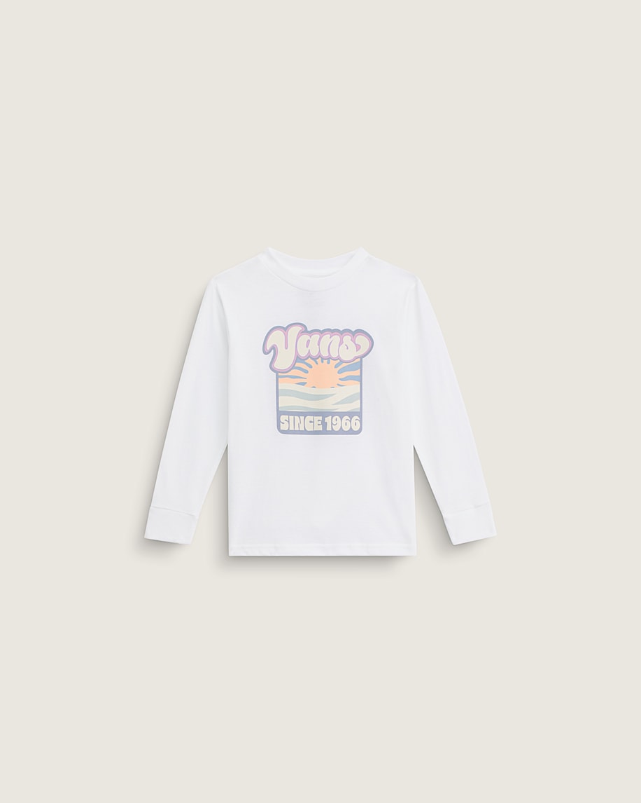 Taka Hayashi For Vault By Vans Little Kids Sun Dip Long Sleeve T-Shirt White