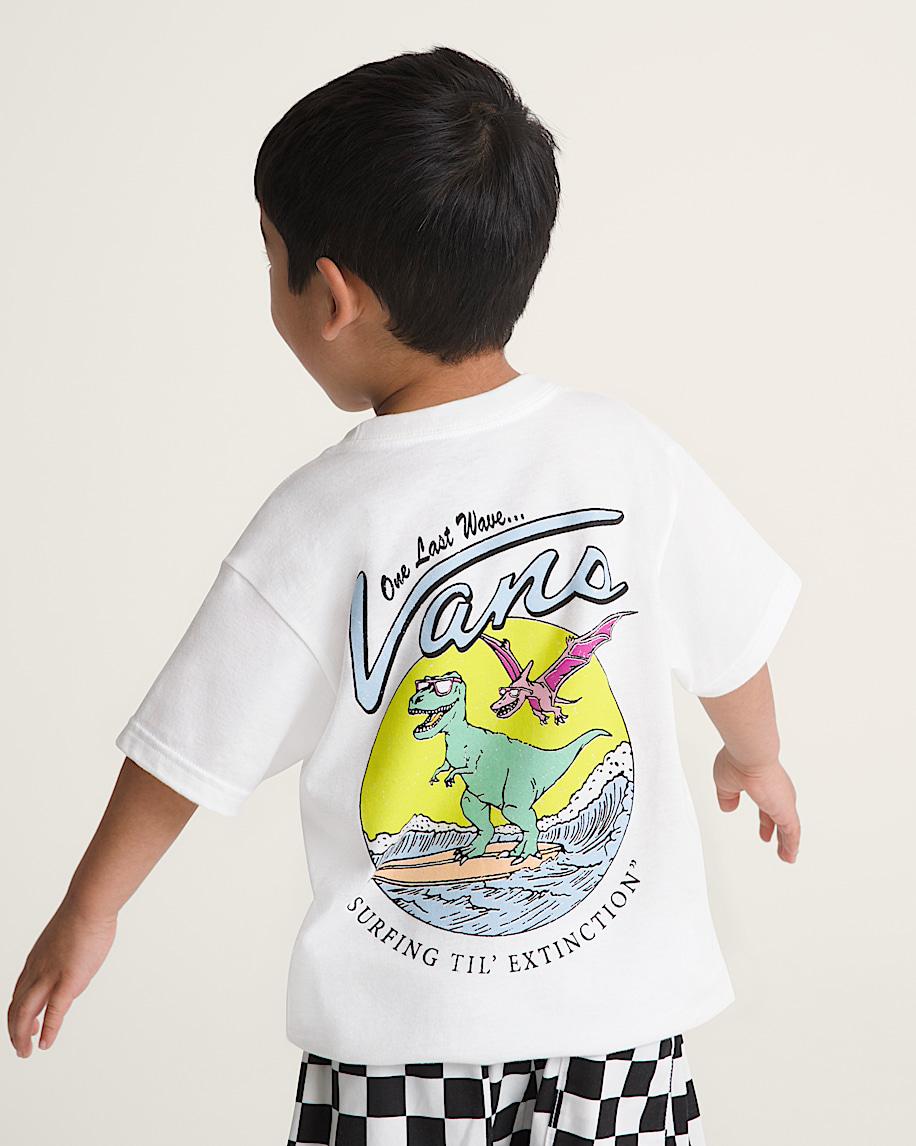 Taka Hayashi For Vault By Vans Little Kids Surfing Til Extinction T-Shirt White
