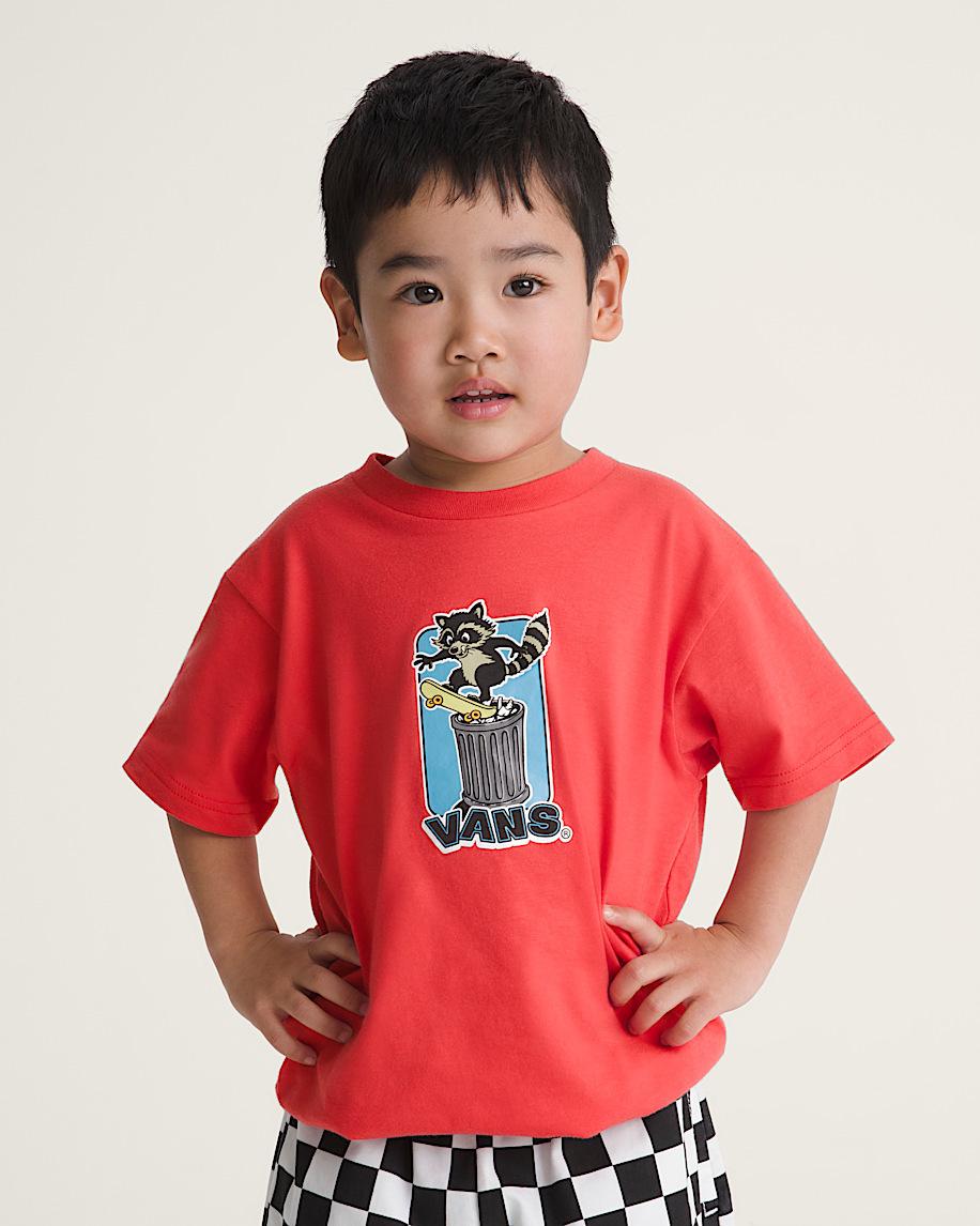 Taka Hayashi For Vault By Vans Little Kids Trash Tricks T-Shirt Crimzon Haze Red