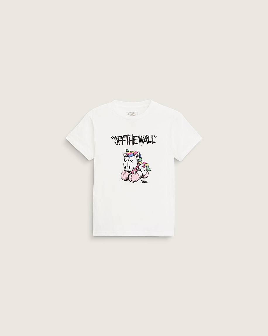 taka hayashi for vault by vans Little Kids Unicorn T-Shirt Marshmallow White