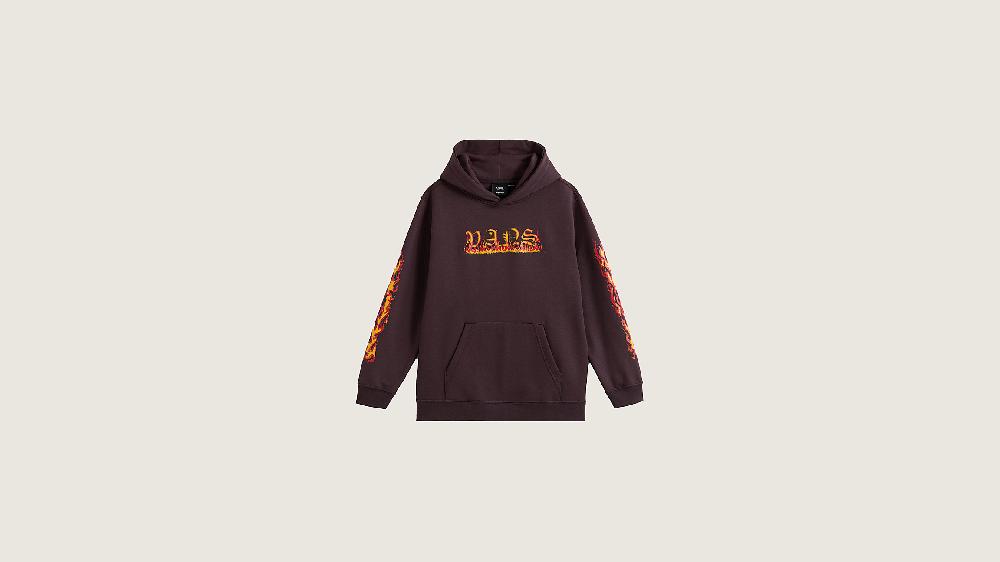 taka hayashi for vault by vans Little Kids Vans Inferno Pullover Hoodie Dark Port Red