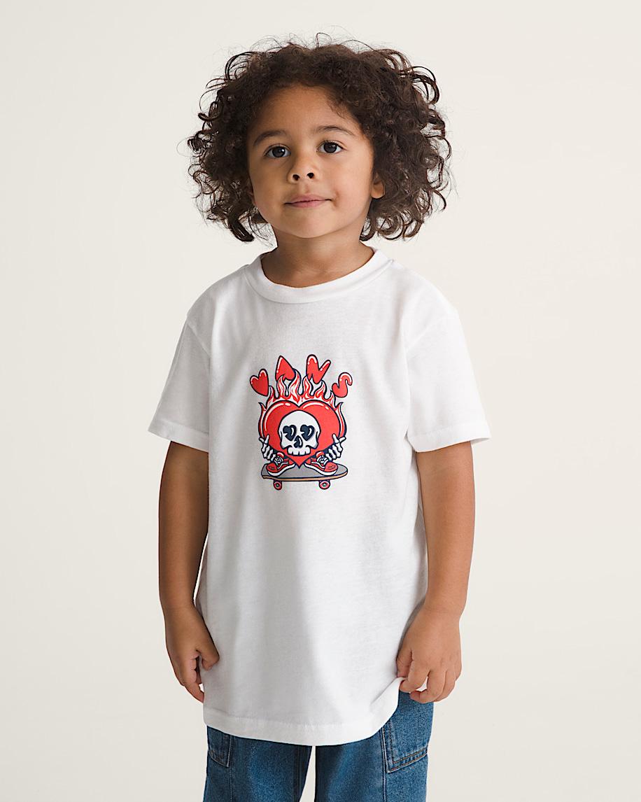 Taka Hayashi For Vault By Vans Little Kids Wheely Love Vans T-Shirt White