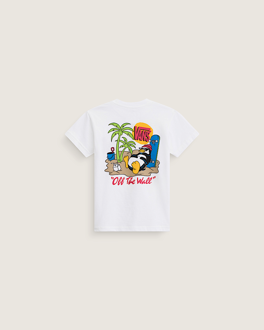 taka hayashi for vault by vans Little Kids Yolo Penguin T-Shirt White