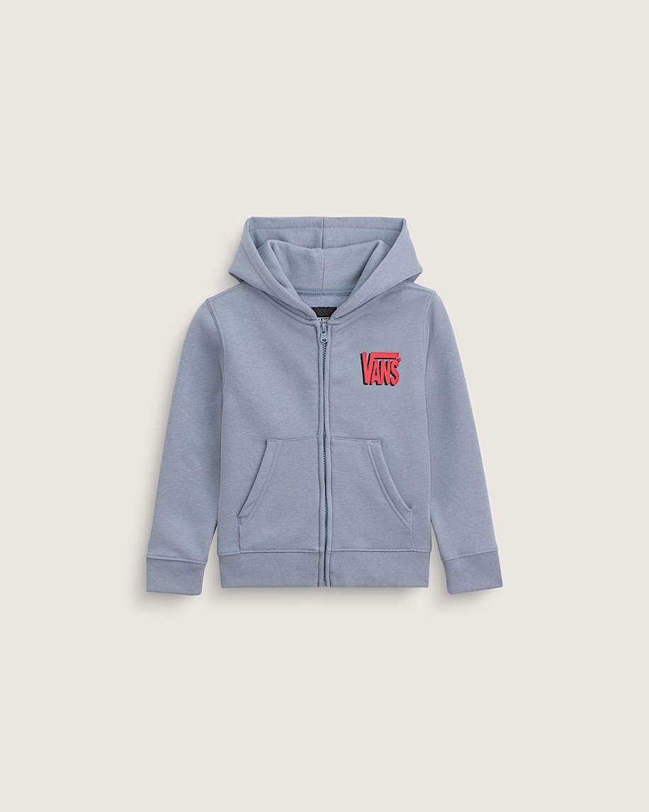 Taka Hayashi For Vault By Vans Little Kids Yolo Penguin Zip Hoodie Glacial Slate Blue