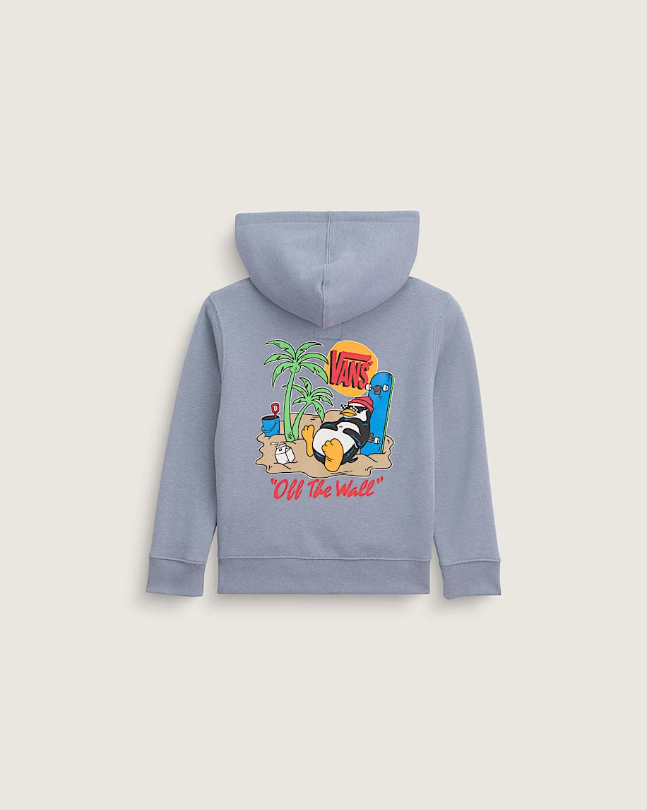 taka hayashi for vault by vans Little Kids Yolo Penguin Zip Hoodie Glacial Slate Blue