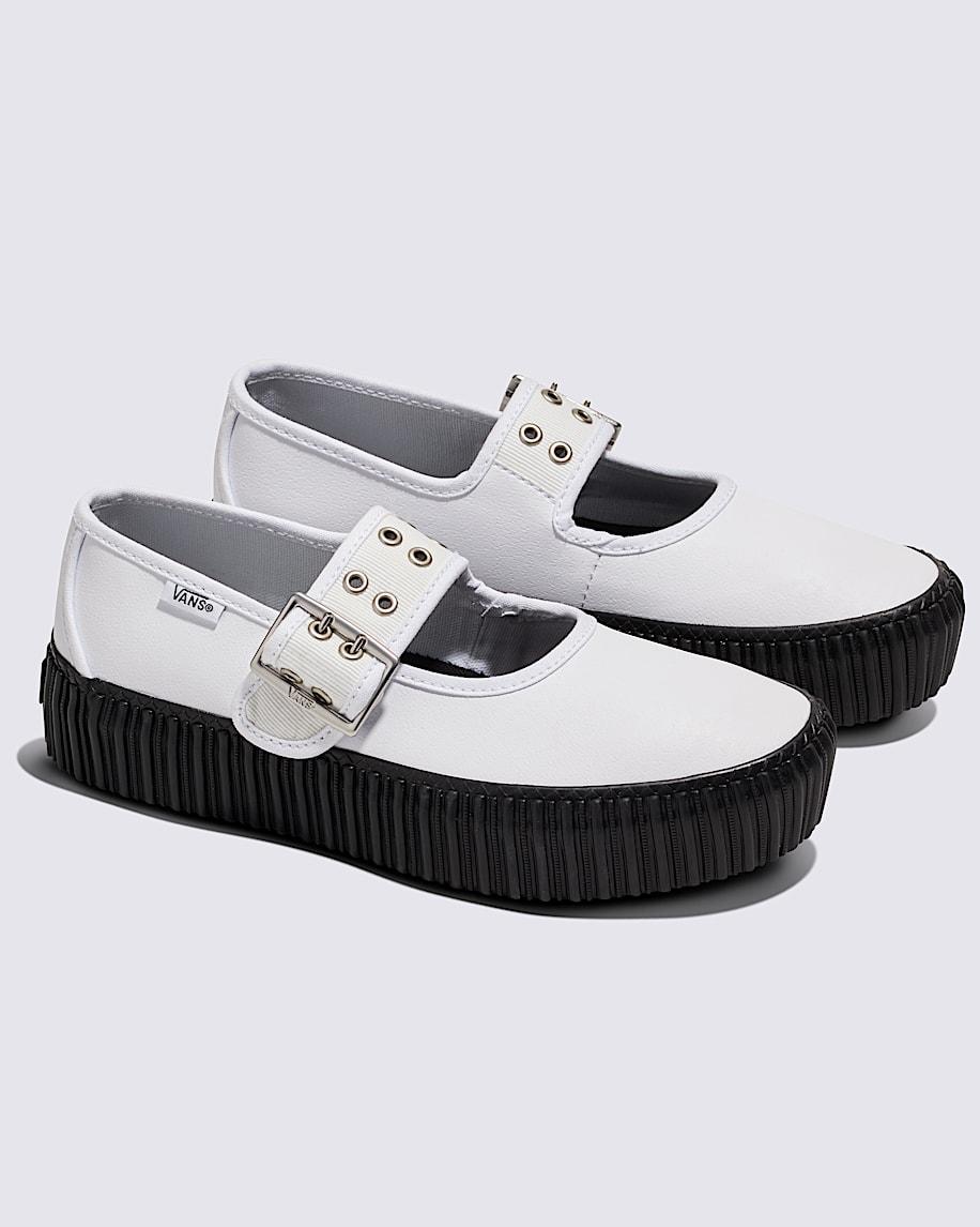 Taka Hayashi For Vault By Vans Mary Jane Creeper Shoe Grunge Ballet White