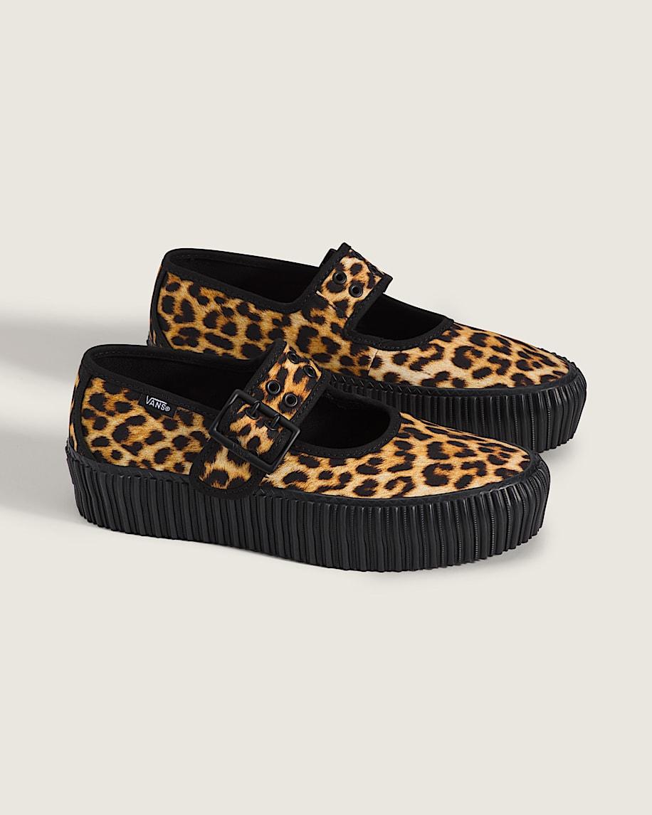 Taka Hayashi For Vault By Vans Mary Jane Creeper Shoe Leopard Brown Black