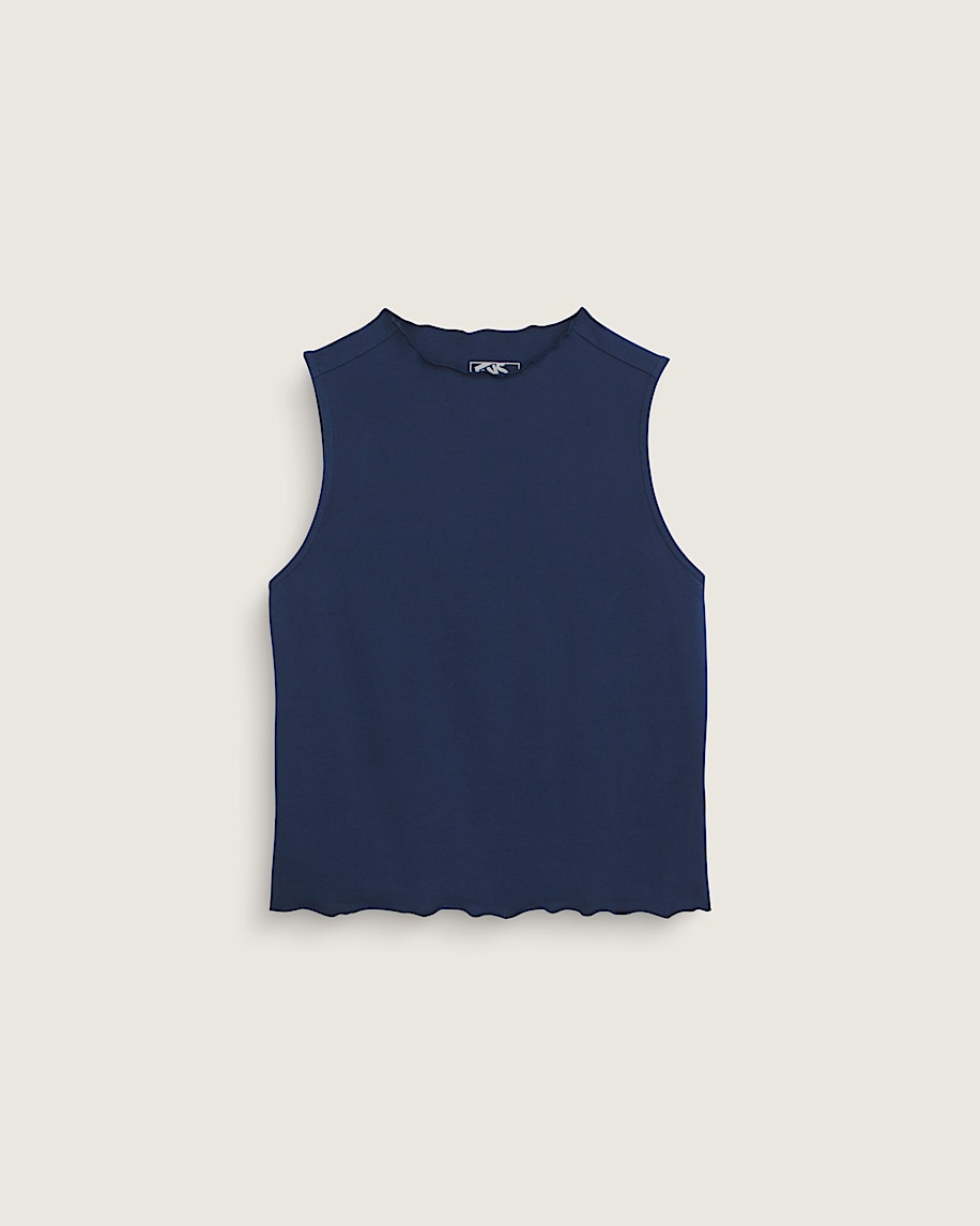 taka hayashi for vault by vans Mock Neck Tank Top Dress Blues