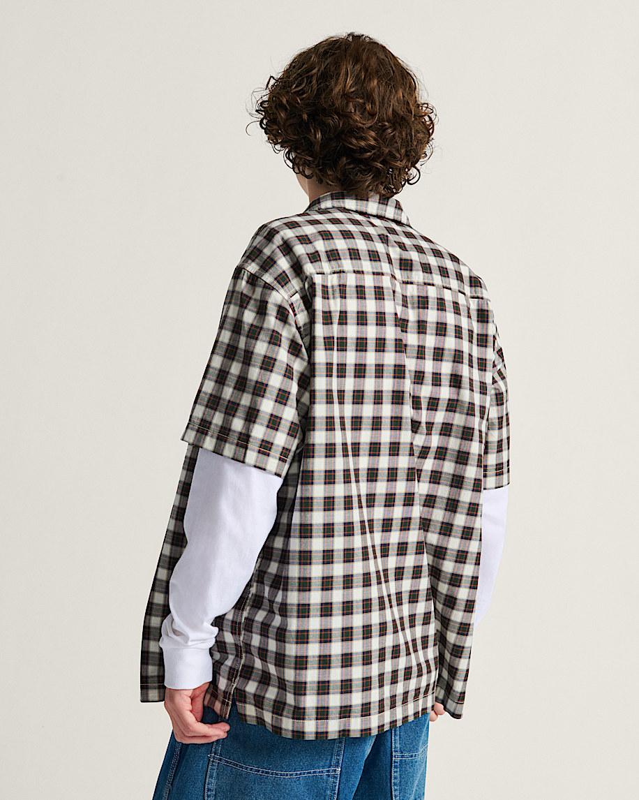 Taka Hayashi For Vault By Vans Monte Plaid Button Up Shirt Egret White
