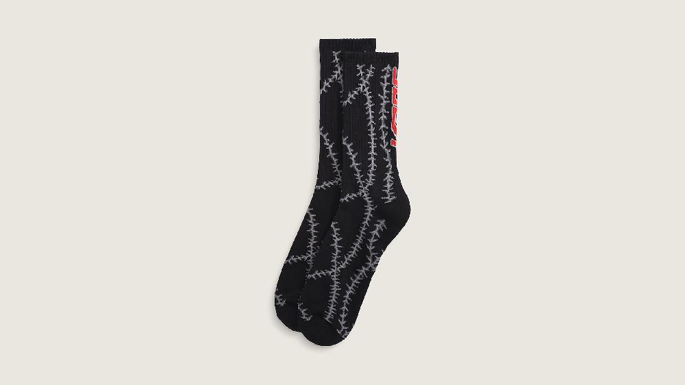 taka hayashi for vault by vans Murray Crew Socks Faded Black
