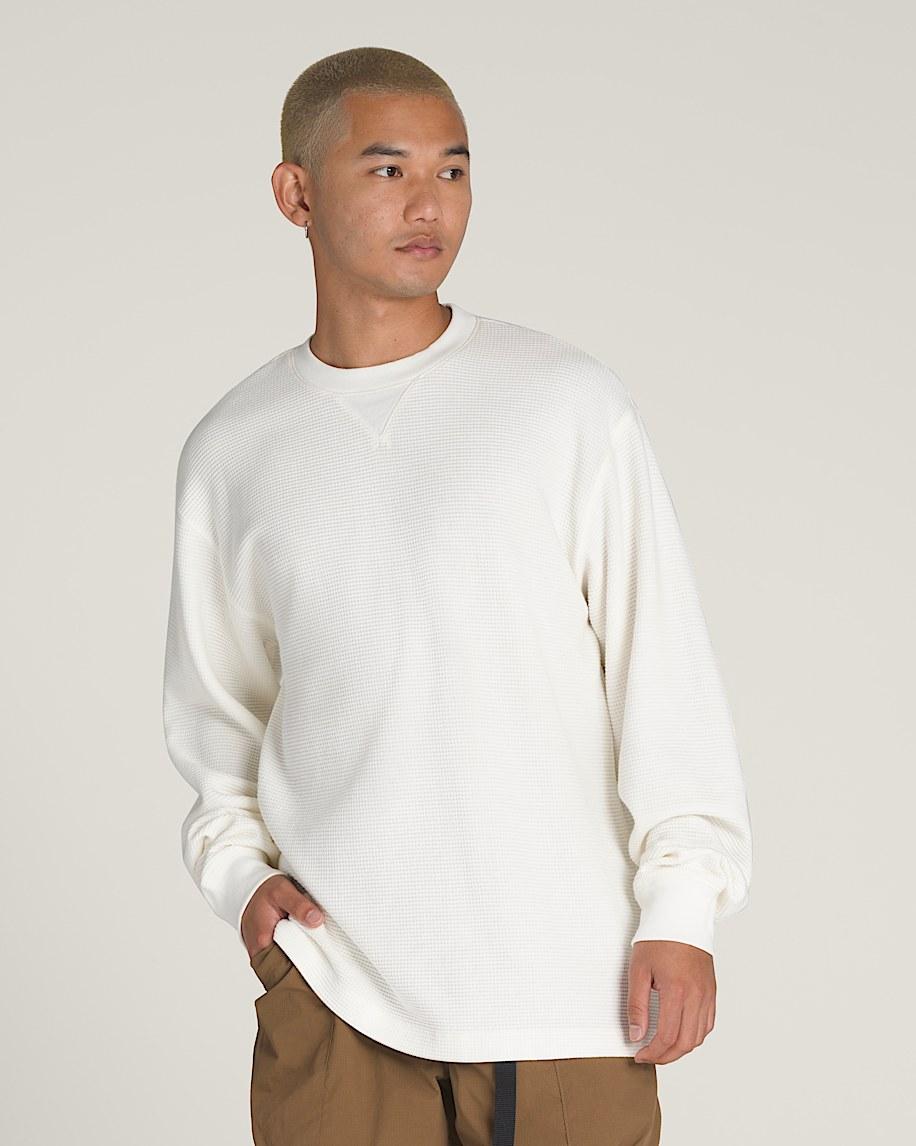 Taka Hayashi For Vault By Vans Navigate Long Sleeve Thermal Cream White
