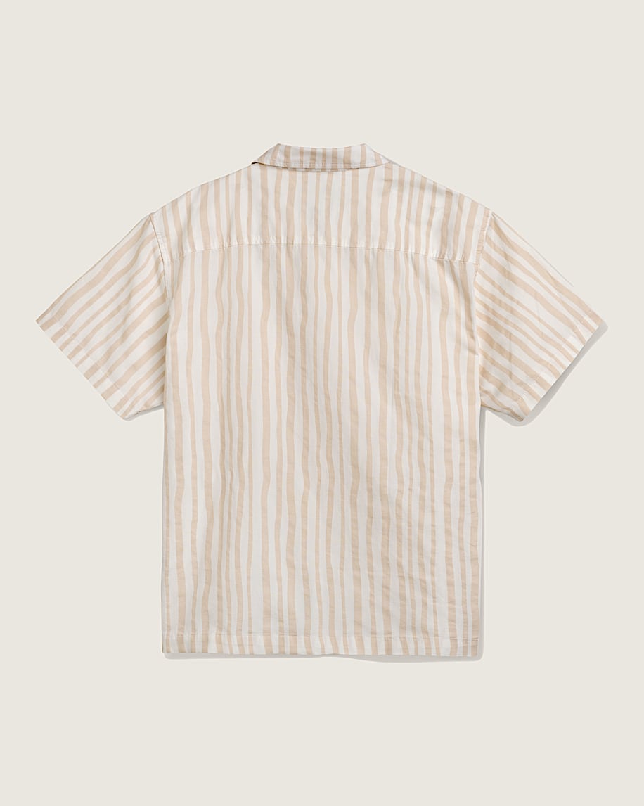 Taka Hayashi For Vault By Vans Newland Stripe Shirt Crème Brulee Beige