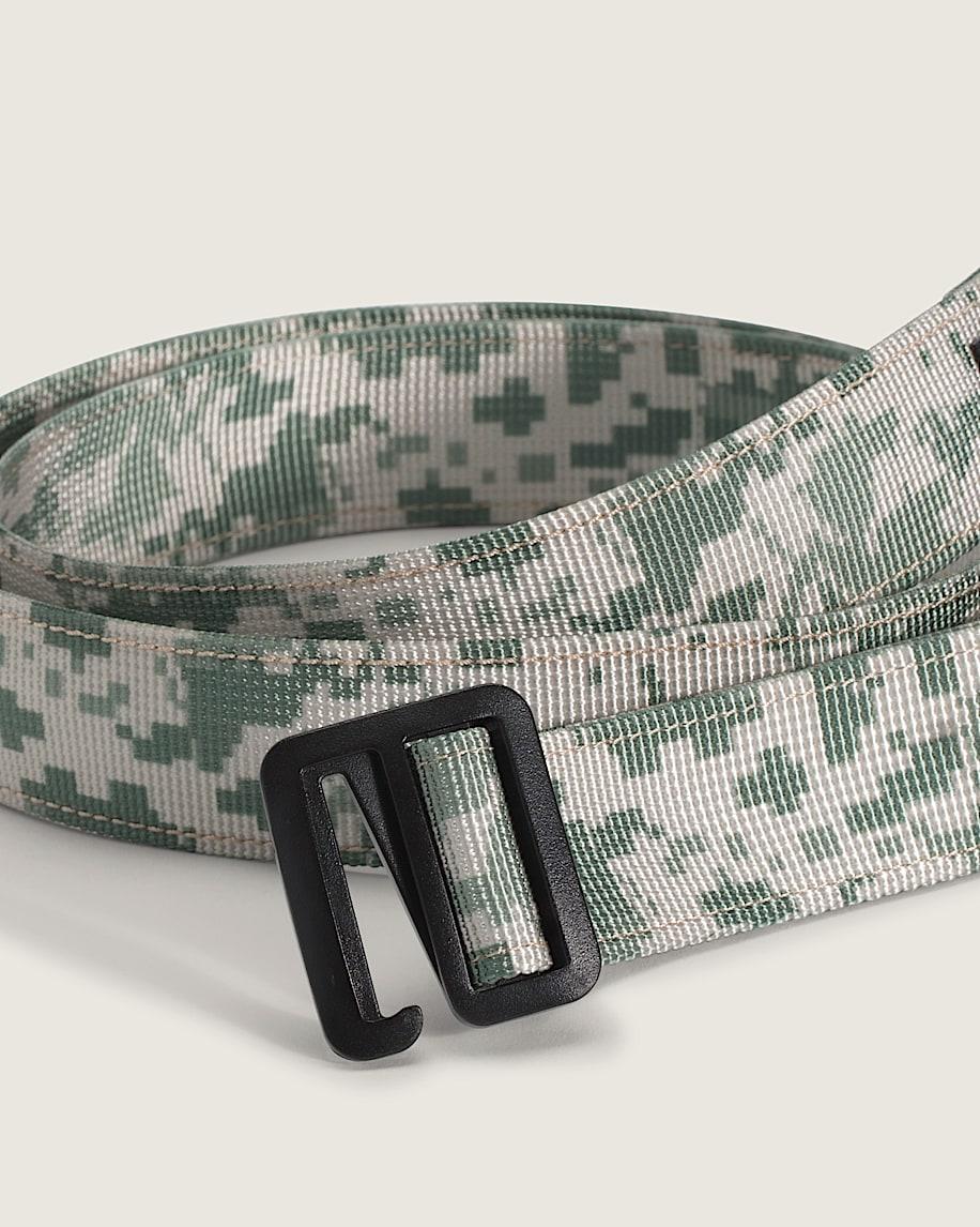 Taka Hayashi For Vault By Vans Oakden Web Belt Neutral Olive Green Marshmallow White