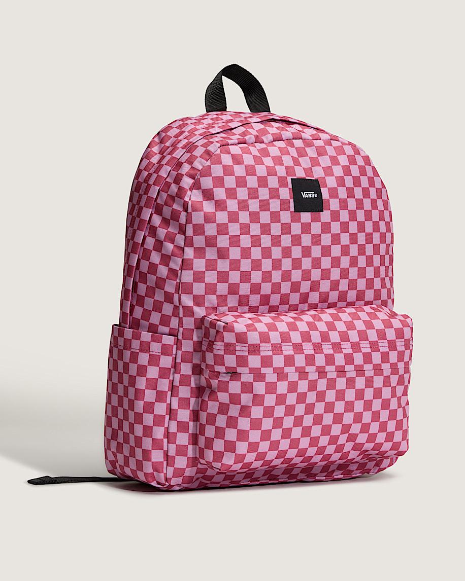 Taka Hayashi For Vault By Vans Old Skool Checkerboard Backpack Checkerboard Mauvewood Pink