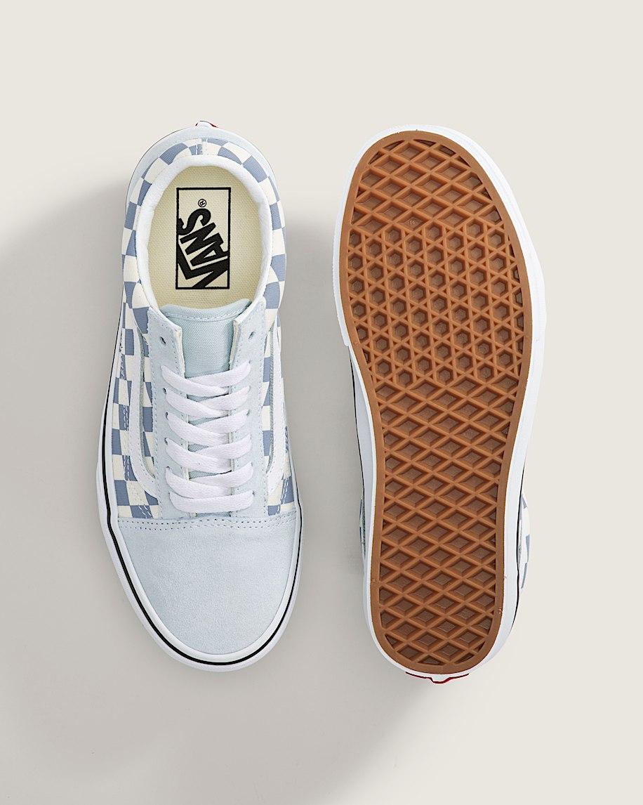 Taka Hayashi For Vault By Vans Old Skool Checkerboard Shoe Checkerboard Dawn Mist Blue