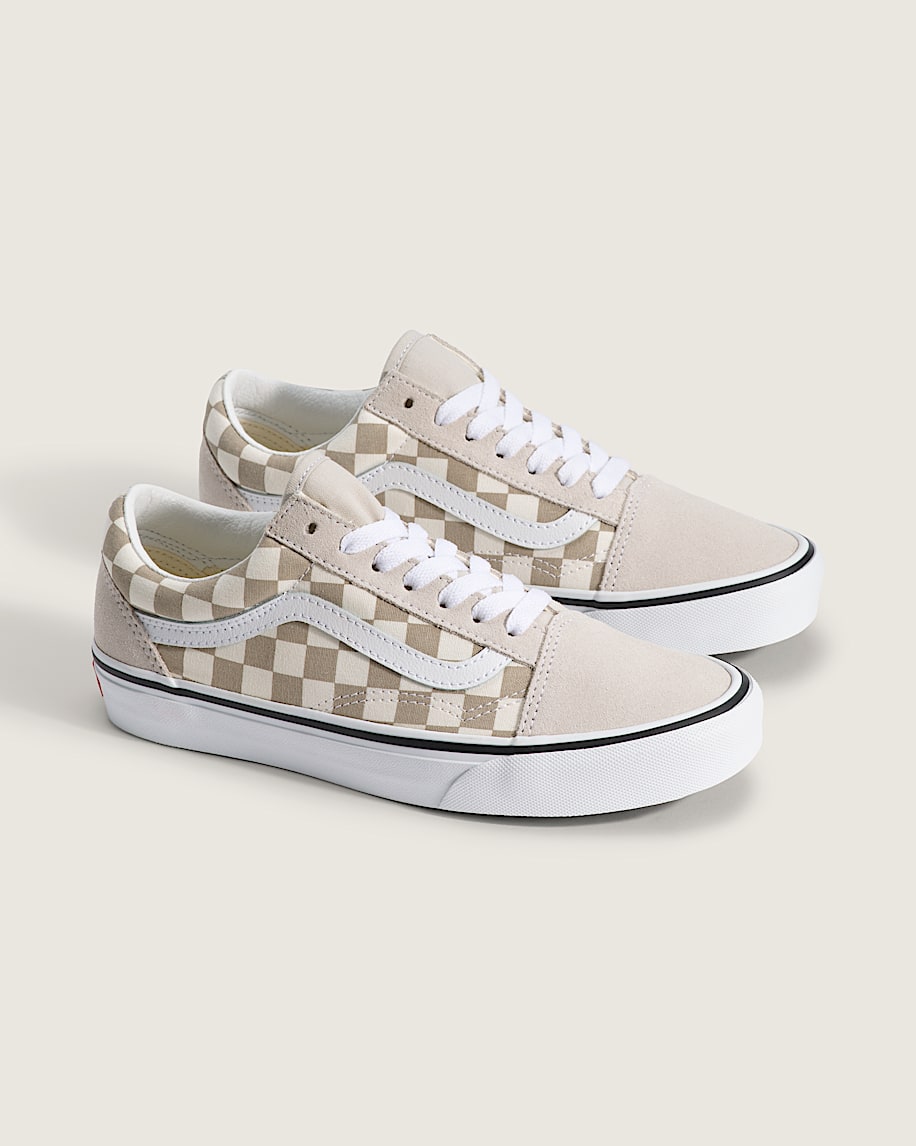 Taka Hayashi For Vault By Vans Old Skool Checkerboard Shoe Checkerboard Oatmeal Beige
