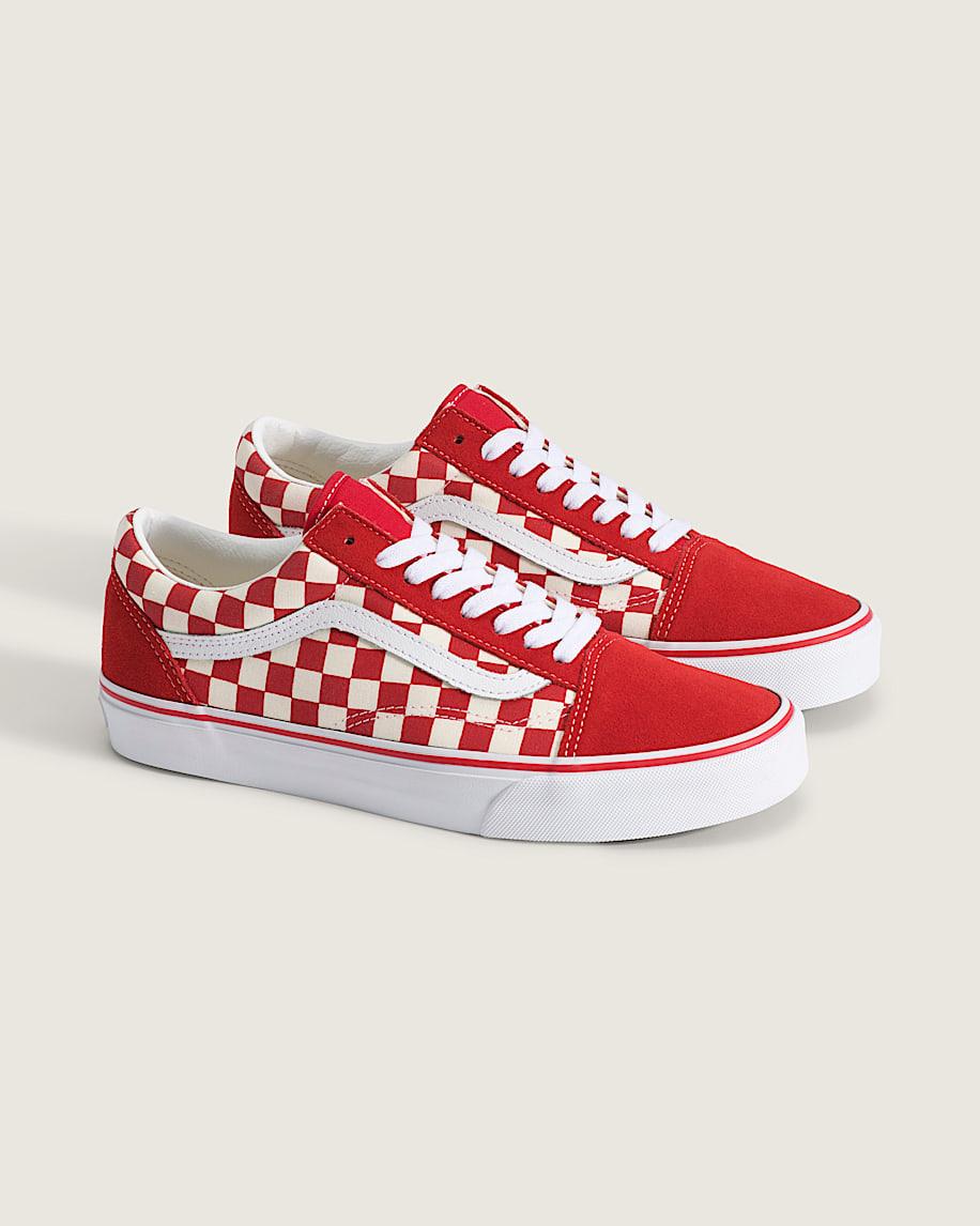 Taka Hayashi For Vault By Vans Old Skool Checkerboard Shoe Checkerboard Racing Red White