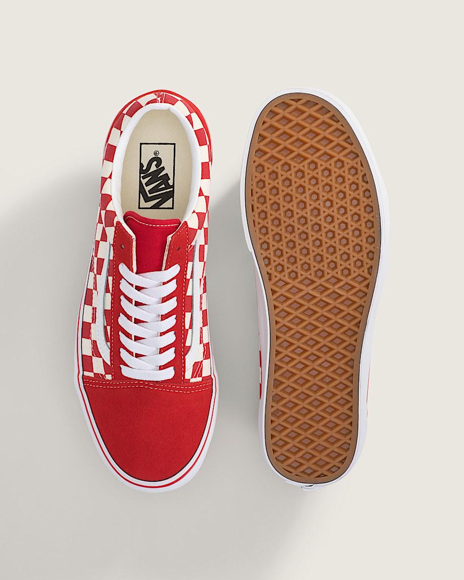 Taka Hayashi For Vault By Vans Old Skool Checkerboard Shoe Checkerboard Racing Red White