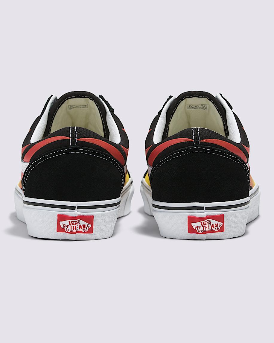 Taka Hayashi For Vault By Vans Old Skool Flame Shoe Black Flame Orange
