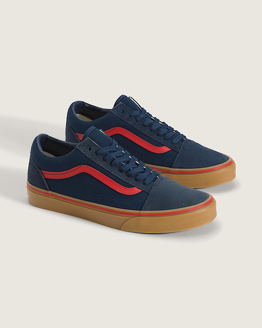 Taka Hayashi For Vault By Vans Old Skool Gum Shoe Navy Blue Red