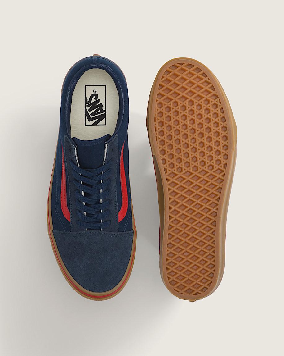Taka Hayashi For Vault By Vans Old Skool Gum Shoe Navy Blue Red