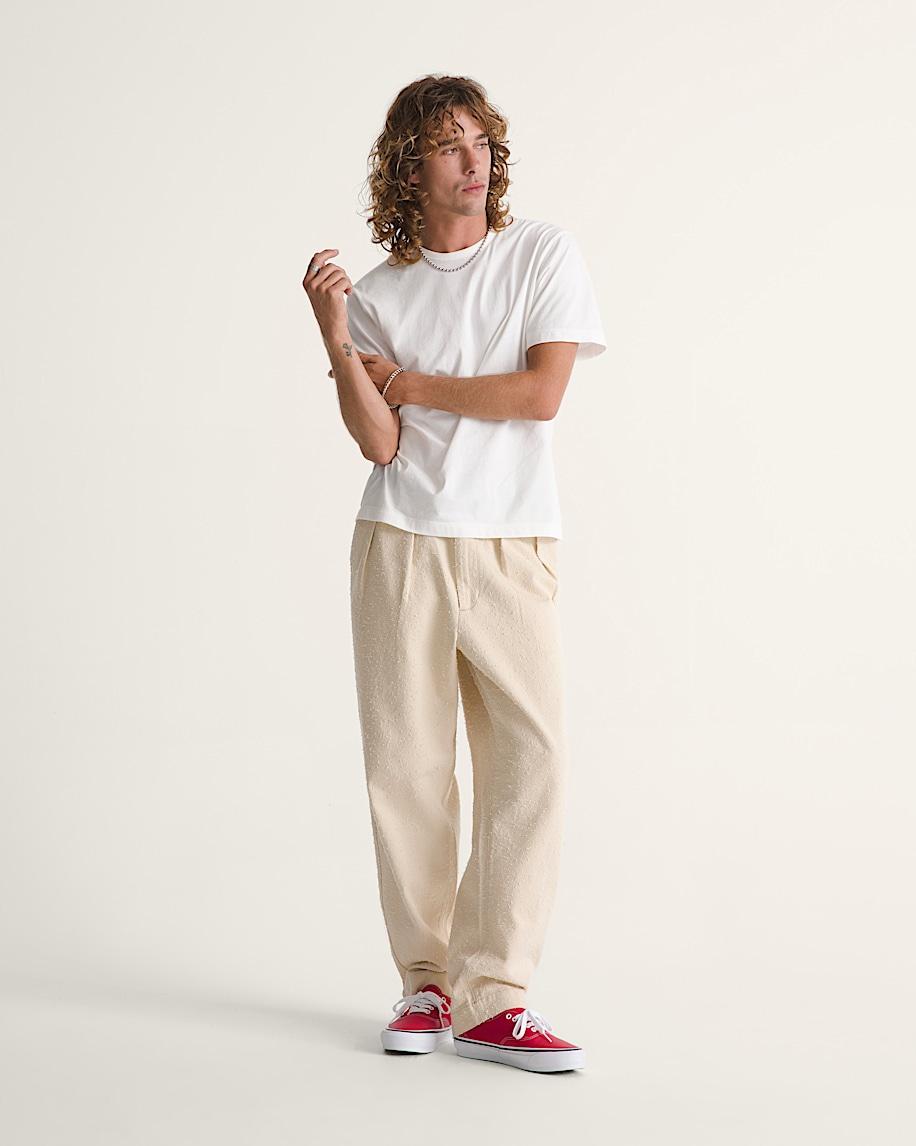 Taka Hayashi For Vault By Vans OTW By Vans Back Pleated Trousers Creme Brulee Beige
