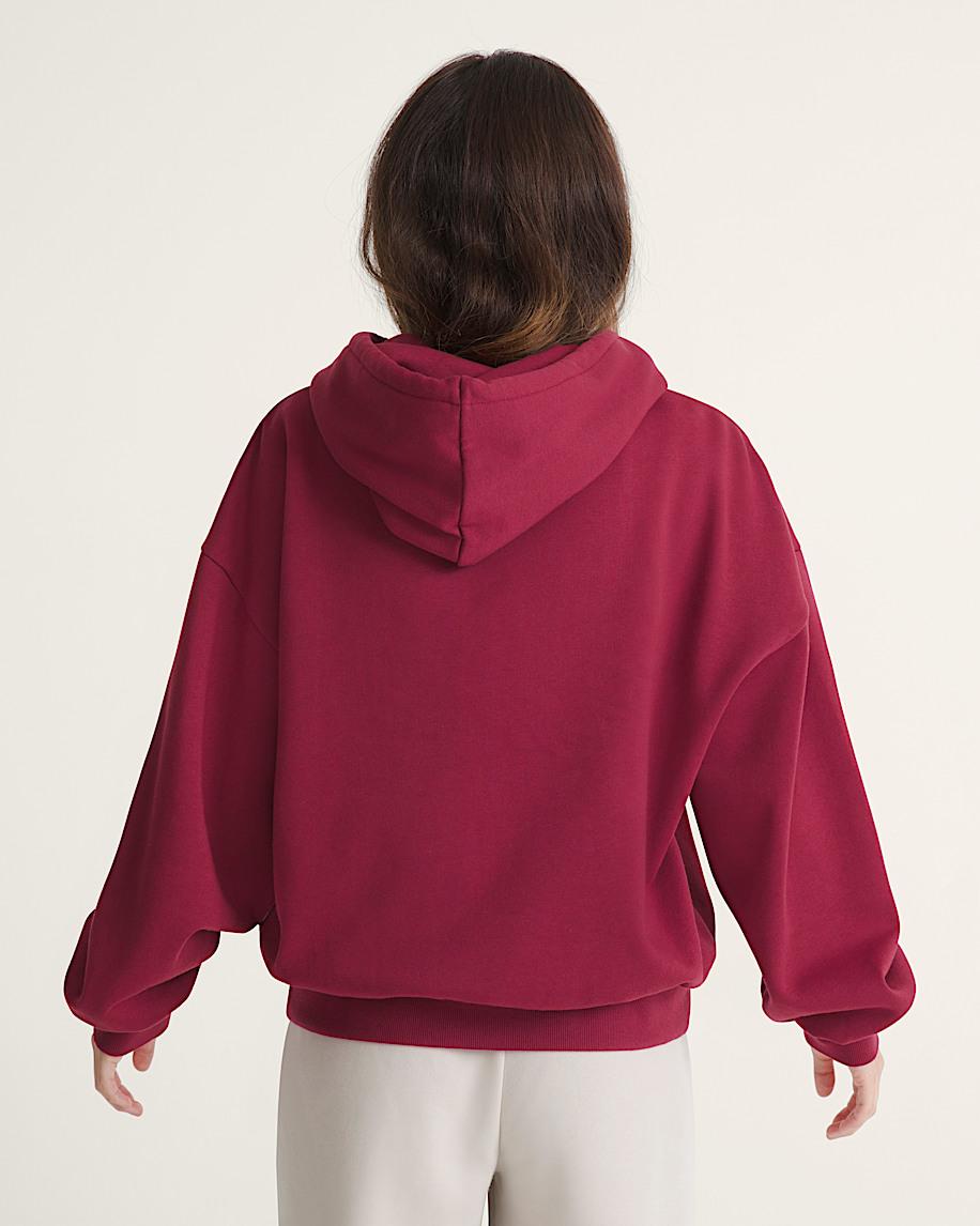 Taka Hayashi For Vault By Vans Pearls Logo Retro Pullover Hoodie Bordeaux Red