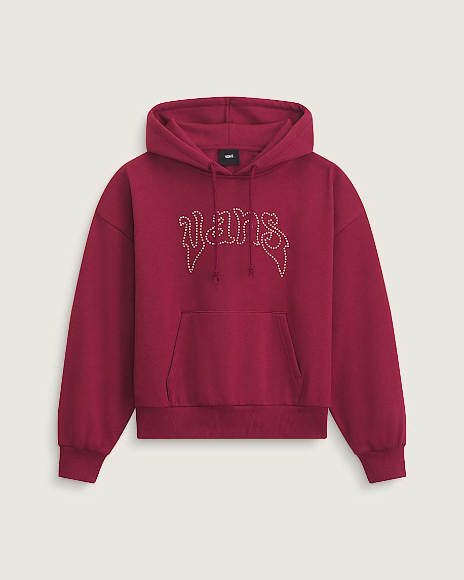 taka hayashi for vault by vans Pearls Logo Retro Pullover Hoodie Bordeaux Red