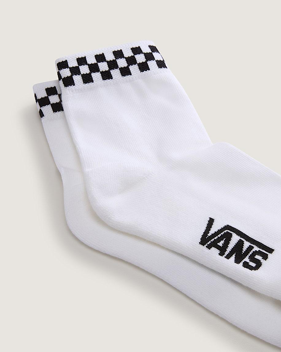 Taka Hayashi For Vault By Vans Peek-A-Check Half Crew Socks White Black