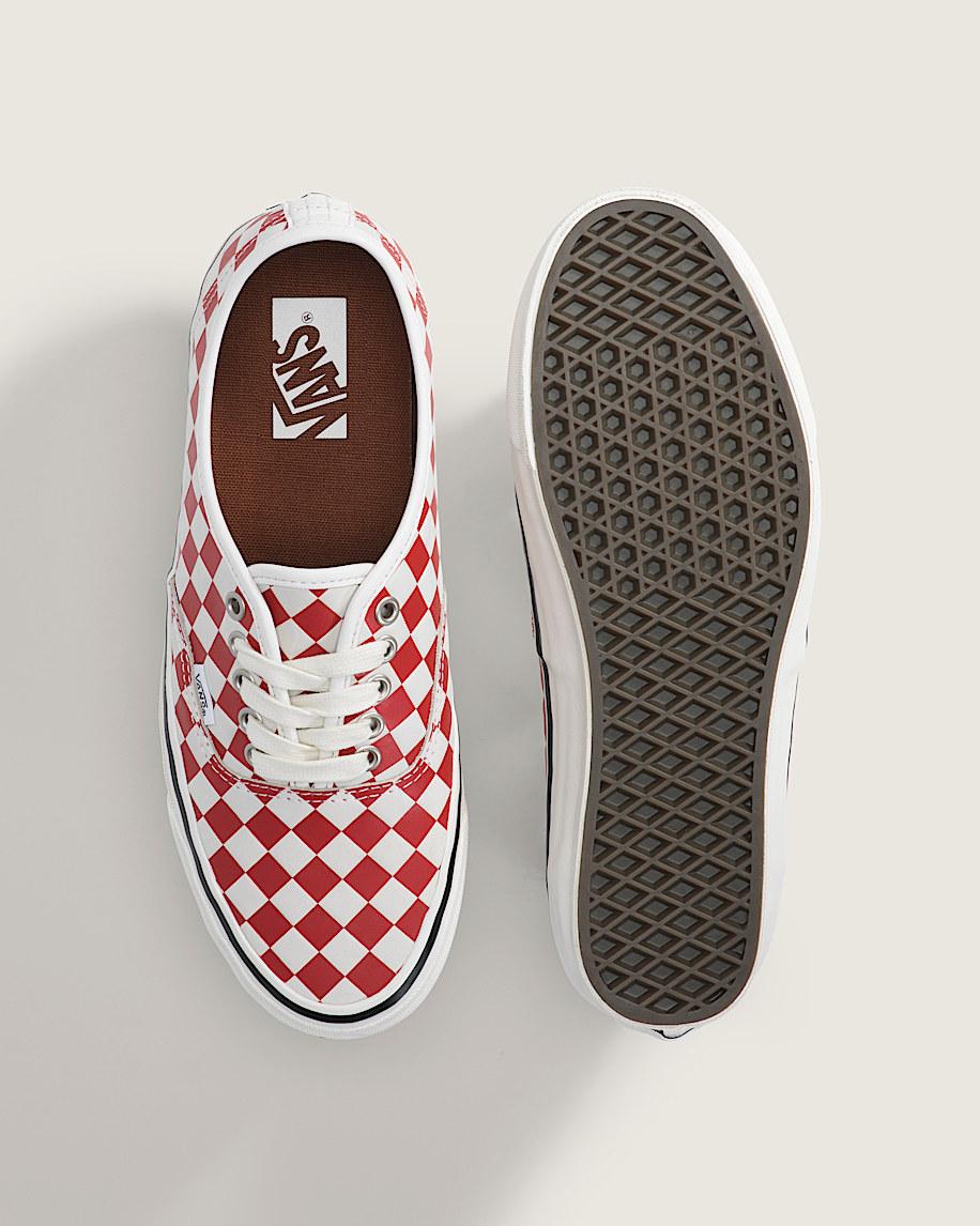 Taka Hayashi For Vault By Vans Premium Authentic Checkerboard Shoe Checkerboard Red Marshmallow White